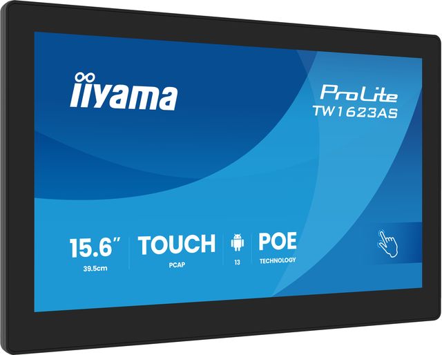 iiyama TW1623AS-B3P, 39,6 cm (15.6ʺ), 1920 x 1080 Pixel, Full HD, LED, 30 ms, N…
