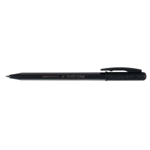 tratto 1Uno - Penna a sfera - nero - 1 mm - medio - retrattile (pacchetto di 50)