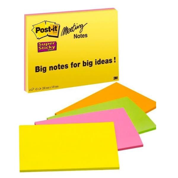 CF4POST-IT SUPERST MEETNOTE LARGE
