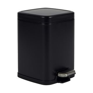 Bidone Pico con pedale e vaschetta 6L nero satinato Perfetto