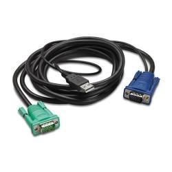 APC - Cavo tastiera / video / mouse (KVM) - USB, HD-15 (VGA) (M) a HD-15 (VGA) …