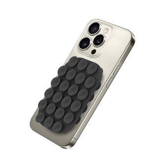CELLY FIXSQUARE SUPPORTO A VENTOSA PER SMARTPHONE IN SILICONE NERO