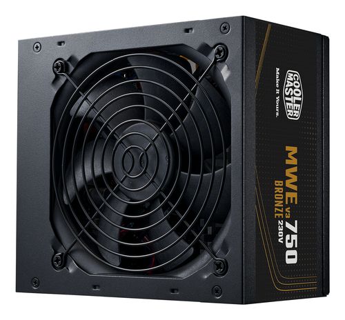 COOLER MASTER MWE BRONZE 750 V3 ALIMENTATORE 750 W ATX 80 PLUS BRONZE FAN 120mm…