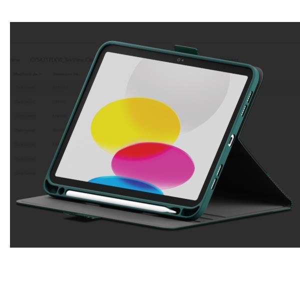 CYGNETT TEKVIEW APPLE iPAD A16 11 10TH Gen CUSTODIA CON FUNZIONE STAND DARK EME…
