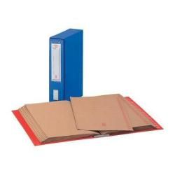 Classificatore alfanumerico con custodia King Mec MEC 20 dorso 8,5 cm blu 12004