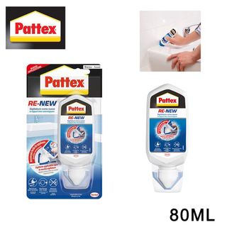 Colla silicone bagno sano Renew 2.0 Pattex 80 ml bianco 2760634
