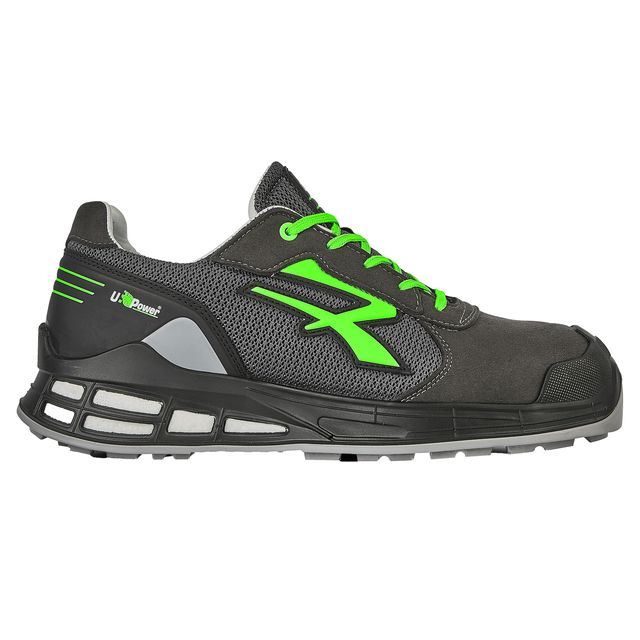 Calzatura di sicurezza Egon S1P - numero 44 - nylon/pelle scamosciata - nero/ve…