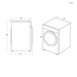 Candy Smart CSE H8ELE-S asciugatrice Libera installazione Caricamento frontale …