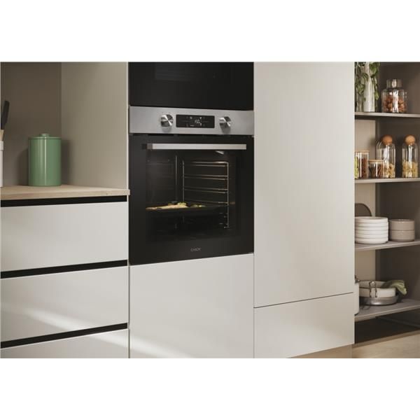 Candy forno elettrivo, 78 L., termoventilavo, da incasso, A++, nero/acciaio inox