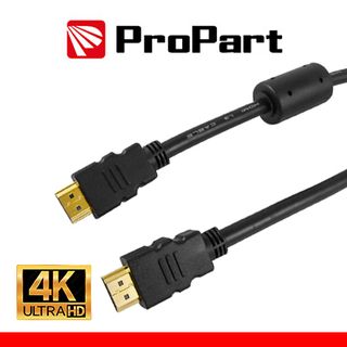 PROPART Cavo HDMI 2.0 High Speed 4K 3D Ethernet 1.5m SP-SP+ FILTRO NERO