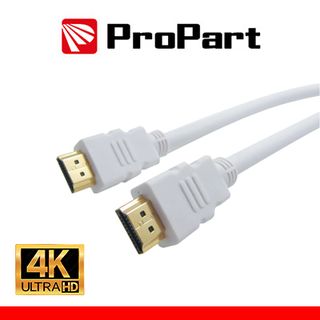 PROPART Cavo HDMI 2.0 High Speed 4K 3D con Ethernet 3m SP-SP BIANCO