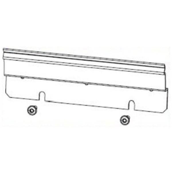 Pannello divisorio in melaminico grigio per scrivanie singole 140xH.42 cm linea…