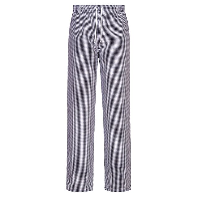 Pantaloni da cuoco Bromley tg XL quadretti neri Portwest