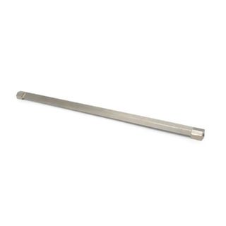 Raccordo 90° piano noce canaletto 84x84xH.75 cm gamba in acciaio bianco per scr…
