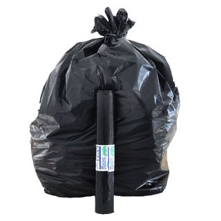 Sacchi immondizia per rifiuti inorganici Rolsac 97 L 70x110 cm - 27 µm nero - r…