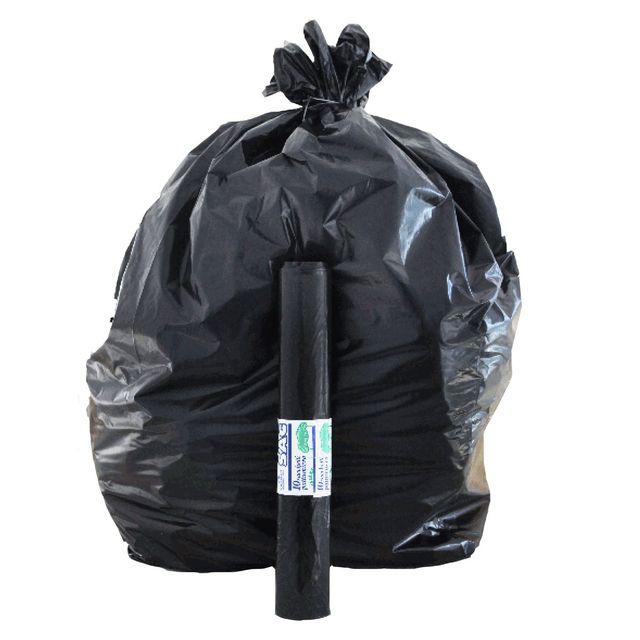 Sacchi immondizia per rifiuti inorganici Rolsac 97 L 70x110 cm - 27 µm nero - r…