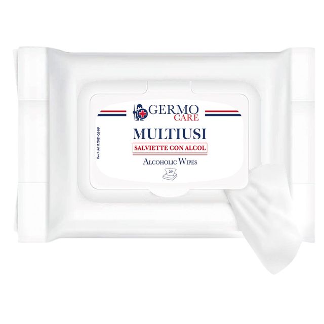 Salviette disinfettanti multisuperficie Multiusi alcool 62% - 20x20 cm profumo …