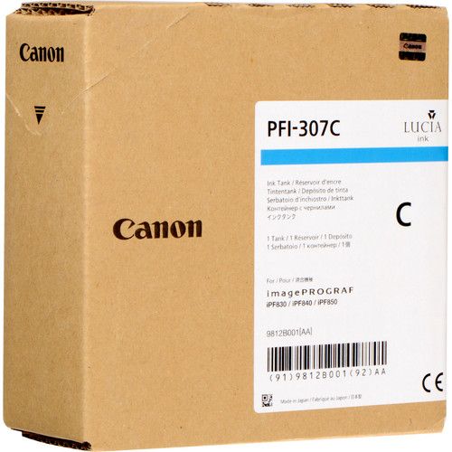 Canon PFI-307 C - 330 ml - ciano - originale - serbatoio inchiostro - per image…