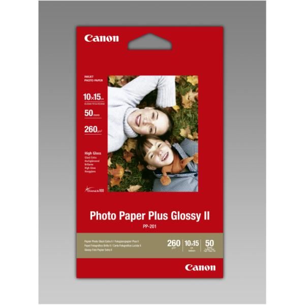 Canon Photo Paper Plus Glossy II PP-201 - Lucido - 100 x 150 mm - 260 g/m² - 50…