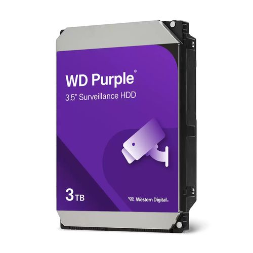 WESTERN DIGITAL PURPLE HDD 3TB INTERNO 3.5" SATA 6Gb/s BUFFER: 128 MB VIDEOSORV…