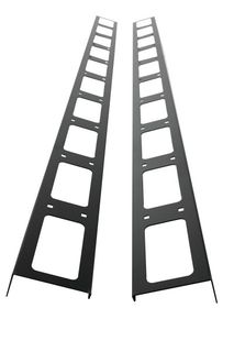 ITRack - Barra di allacciatura per gestione cavi a rack - RAL 9005 - 24U - 70 c…