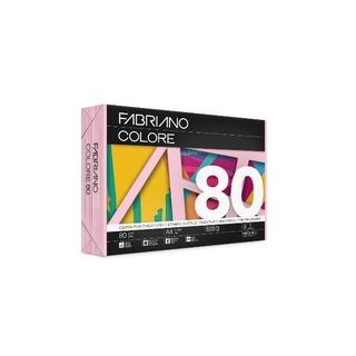 Carta Fabriano Colore - A4 - 80 gr - colori tenui rosa - Fabriano - conf. 500 f…