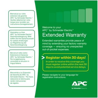 APC Extended Warranty - Contratto di assistenza esteso - parti (per UPS 3 kVA) …