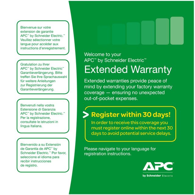 APC Extended Warranty Service Pack - Supporto tecnico - consulenza telefonica -…