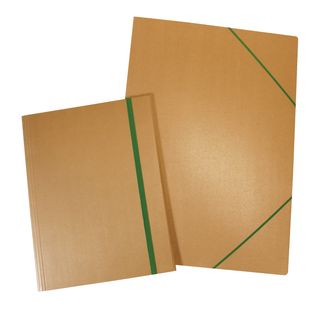 Cartella 3 lembi con elastico Eco - 35 x 50 cm - dorso variabile - cartoncino -…
