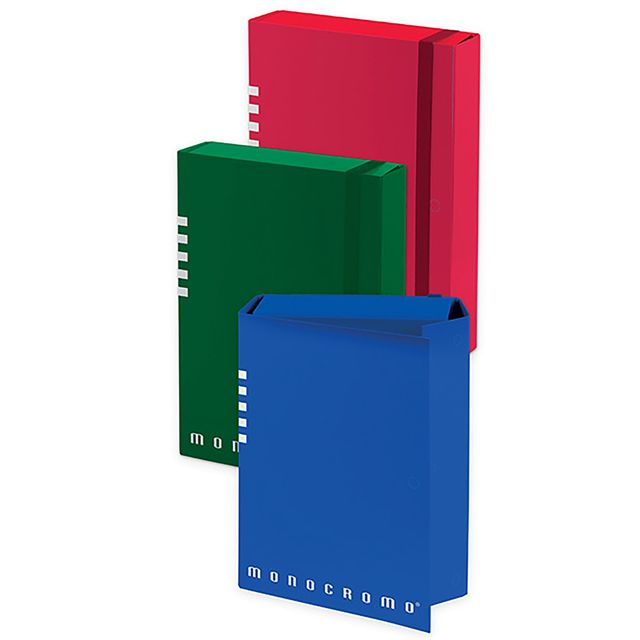 Cartella progetto Monocromo - con elastico - dorso 7 cm - colori assortiti - Pi…