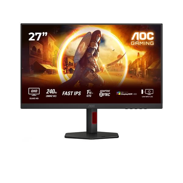 AOC G4 Q27G4ZR, 68,6 cm (27ʺ), 2560 x 1440 Pixel, Quad HD, LED, 1 ms, Nero, Ros…
