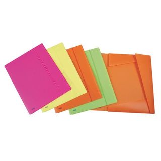 Favorit NEON - Cartelletta a 3 lembi - per A3 - disponibile in colori assortiti